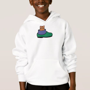 Camiseta Gato Laranja num Sapato