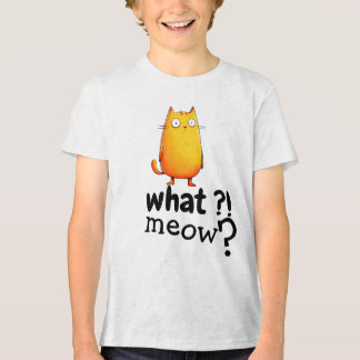 Camiseta Gato Laranja Olhos Grandes Fofo | Felino 