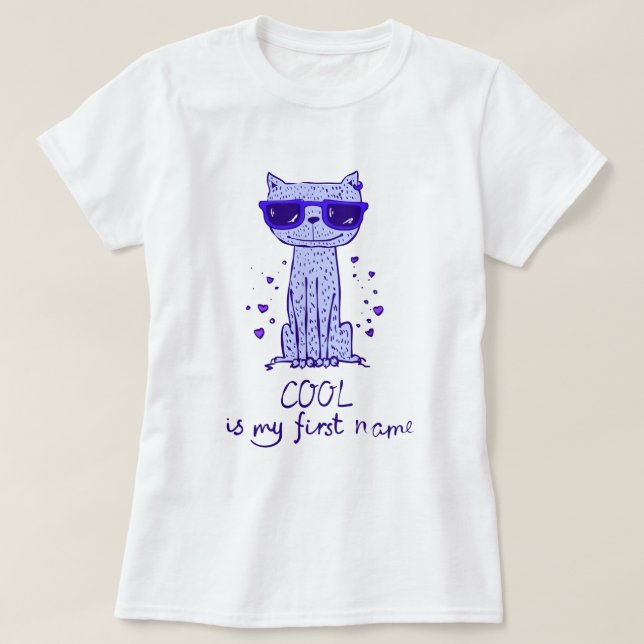 Camiseta Gato legal (Frente do Design)