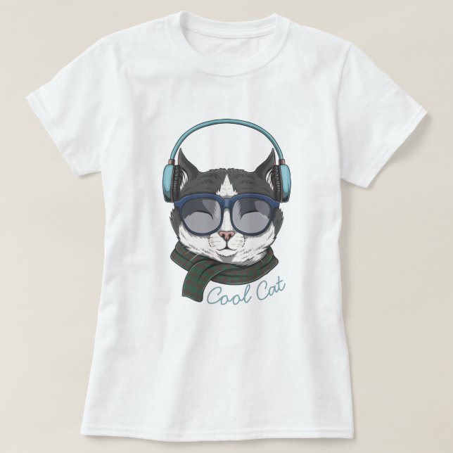 Camiseta Gato legal (Frente do Design)