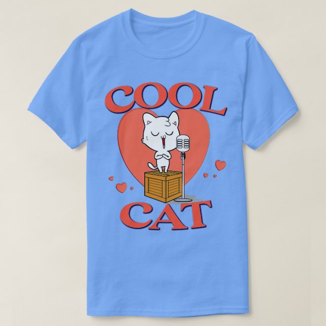 Camiseta Gato legal 1 (Frente do Design)