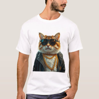 Camiseta Gato legal, Bonito, Pancado e Futuro