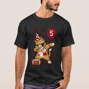 Camiseta Gato Legal Dabbing Futebol 5º Aniversário
