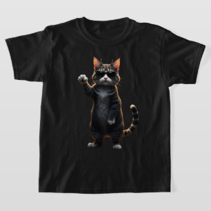 Camiseta Gato Legal Dançarino de Rock   Presente d