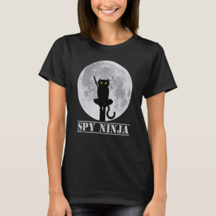 Camiseta Gato Legal de Espionagem de Jogos Mês Ninja Gamer 