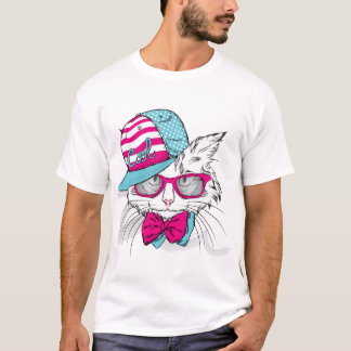 Camiseta Gato Legal de Óculos de Sol