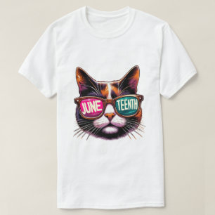 Camiseta Gato Legal do Décimo Junto - Óculos de sol e liber