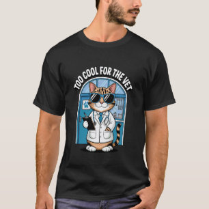 Camiseta Gato Legal Humor Veterinário Atitude Felina Amante