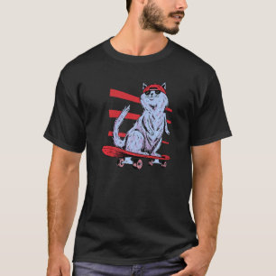 Camiseta Gato Legal Skater Retro