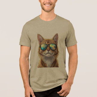 Camiseta Gato Legal Usando Óculos de Sol