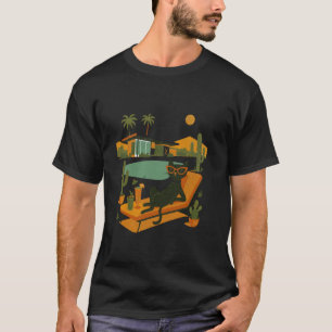 Camiseta Gato Legal Vibes de Palm Springs Meados do Século