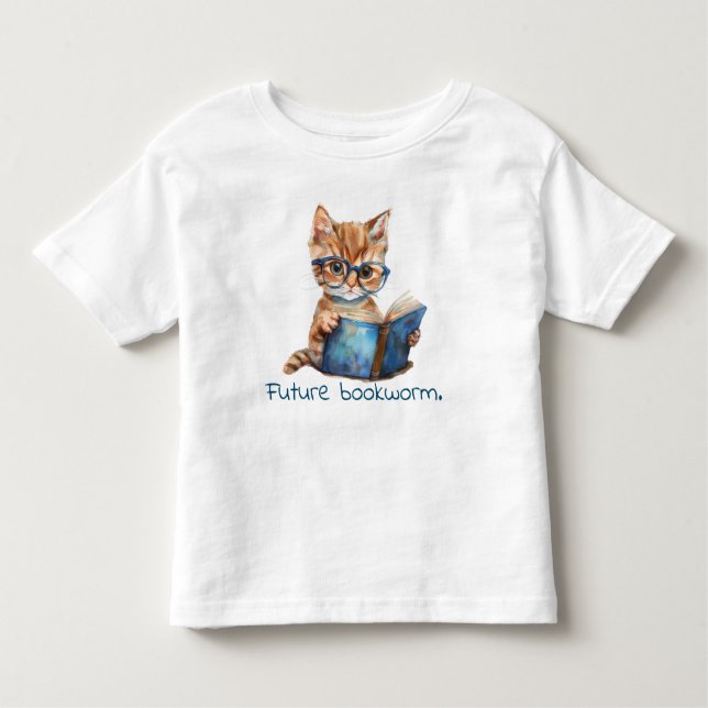 Camiseta Gato Leitura De Gato De Gato Futuro (Frente)