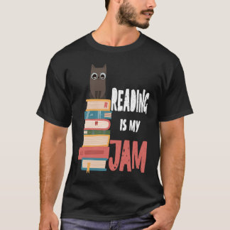 Camiseta Gato Lendo É Minha Coisa Favorita Professor Biblió
