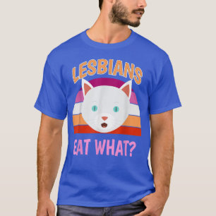 Camiseta Gato Lésbicas Comem Que Engraçado sacerdote lésbic