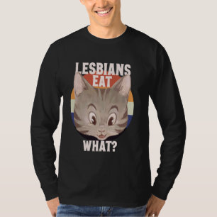 Camiseta Gato Lésbico Engraçado Lover LGBTQ Memória Gato Mã