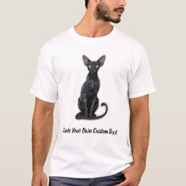 Camiseta Gato Levkoy Ucraniano Crie Seu Próprio Texto Perso