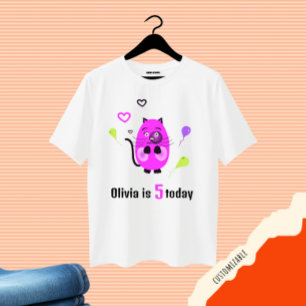 Camiseta Gato lilás