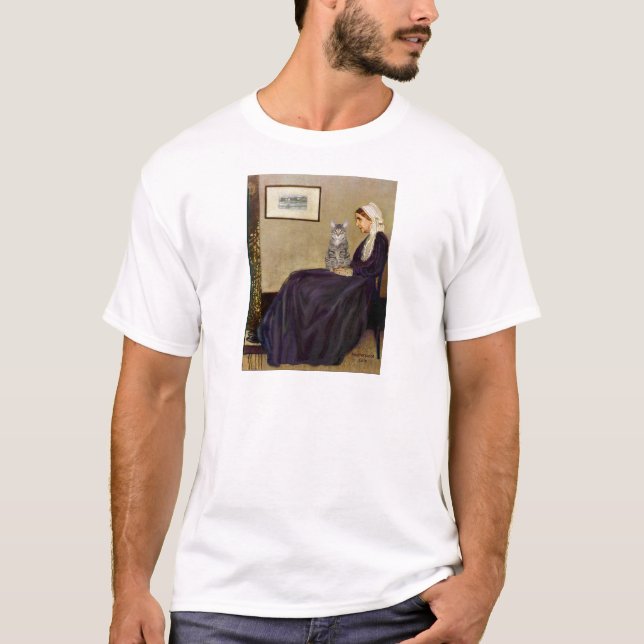 Camiseta GATO (Listrado 1) - Mãe de Whistler (Frente)