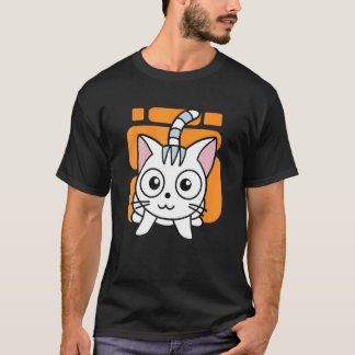 Camiseta Gato Louco Crianças Gato