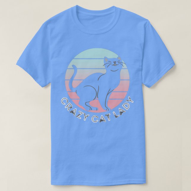 Camiseta Gato Louco, Gata Merch Design 9 (Frente do Design)