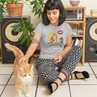 Camiseta Gato Louco, Lady MisInterpretation Cat Mãe