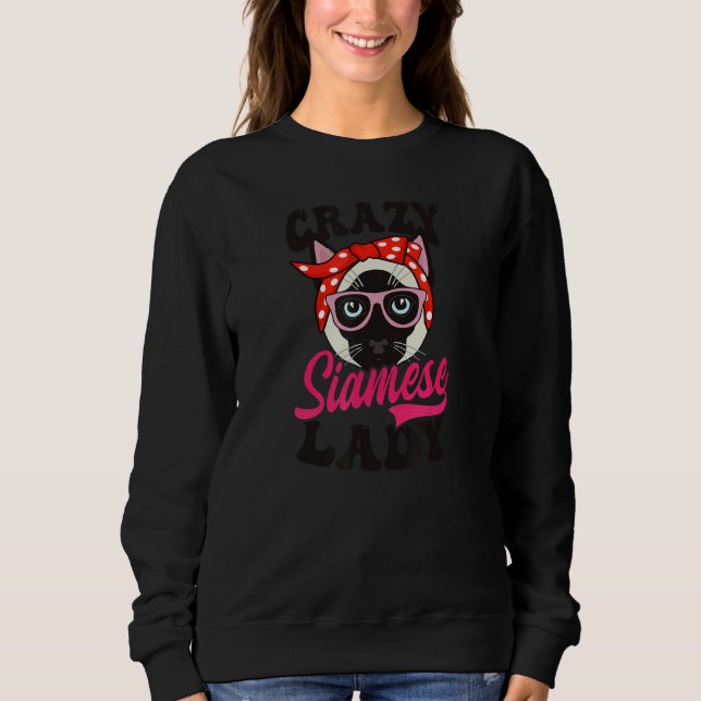 Camiseta Gato Louco Siamês Lady Siamese (Frente)