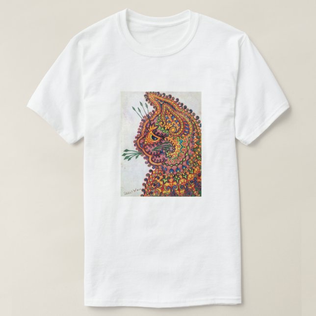 Camiseta Gato, Louis Wain (Frente do Design)