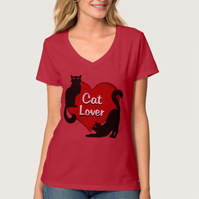 Camiseta Gato Lover Camisas Gato Lover Personalizá (Frente)