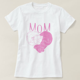 Camiseta GATO LOVER Cat Mãe Rosa
