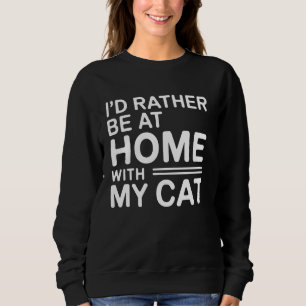 Camiseta Gato Lover Eu Preferencialmente Em Casa Com Gato D