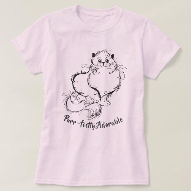 Camiseta GATO LOVER | Puramente Adorável (Frente do Design)