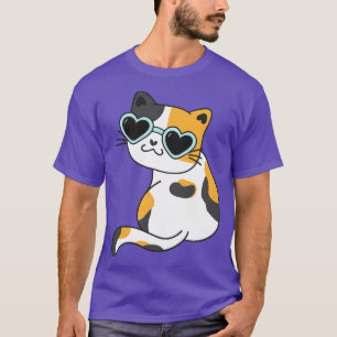 Camiseta Gato Lover S Gatinho Engraçado Gato Calico Vestind
