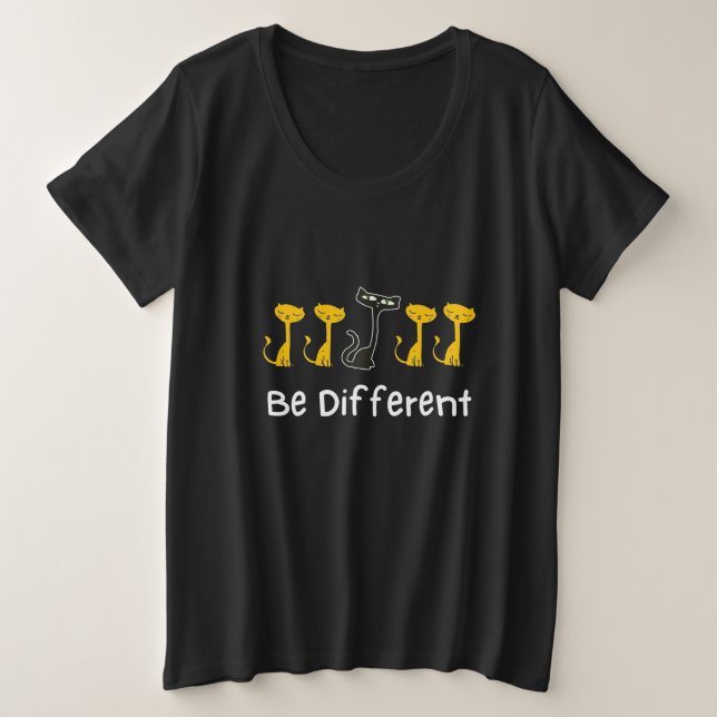 Camiseta Gato Lover Seja Diferente (Frente do Design)