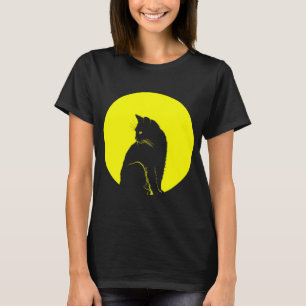 CAMISETA GATO LUA