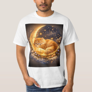 Camiseta Gato Lua Sonhador | Camiseta Gato Dormind