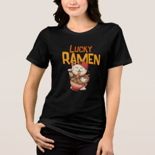 Camiseta Gato Lucky Ramen