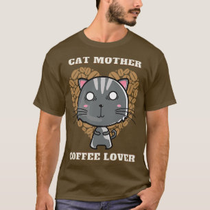 Camiseta Gato mãe amante do café 250