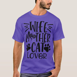 Camiseta Gato-Mãe Faca-Mãe Faca Gato Gato Gatinha Gatinho L