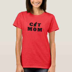 Camiseta Gato Mãe Silhute Bonito