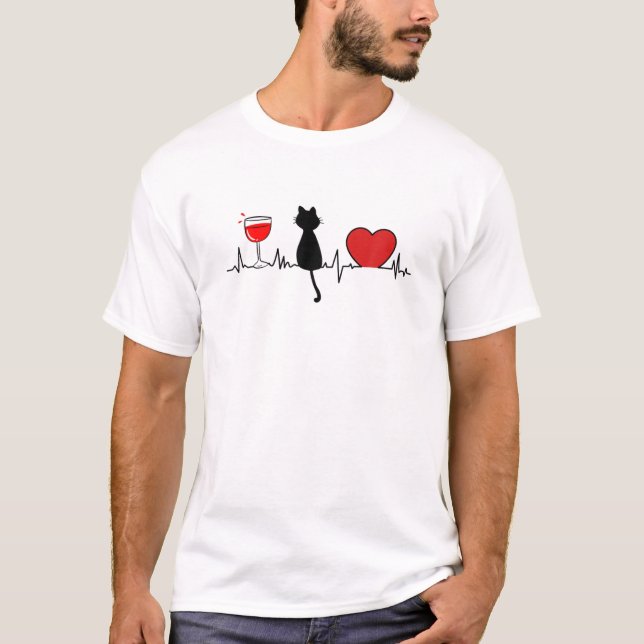 Camiseta Gato Mãe Vinho Pulso do Vinho (Frente)
