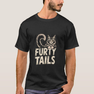 Camiseta Gato Maine Coon Cauda Peluda Retro Amante Felino 1