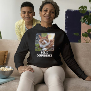 Camiseta Gato Maine Coon Fofo Personalizado em Preto e Bran