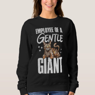 Camiseta Gato Maine Coon Funcionário De Um Gigante Gentil