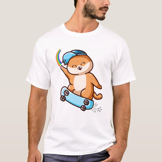 Camiseta gato mais fixe (Frente)