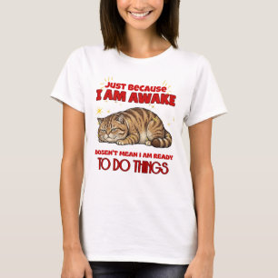 Camiseta Gato Mal-humorado Citação Sarcástica