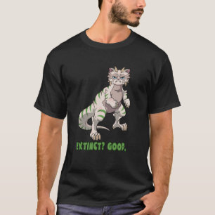 Camiseta Gato Mal-Humorado Dinossauro - Extinto Bom.
