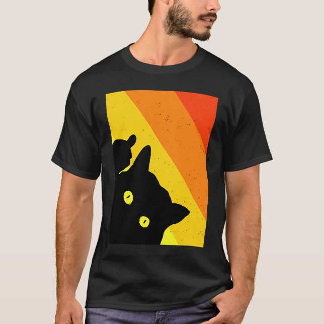 Camiseta Gato Malcriado e Grosseiro Dando o Dedo do Meio (Frente)