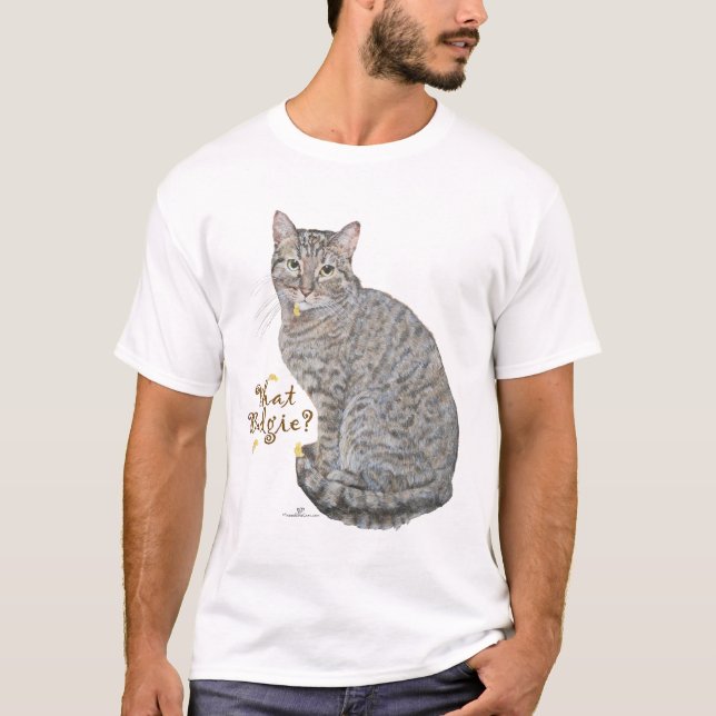 Camiseta Gato Malhado Budgie? (Frente)