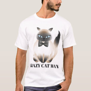 Camiseta Gato maluco, cara