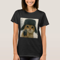 Gato Maluco Vestindo Chapéu Ushanka Meme de Gato R